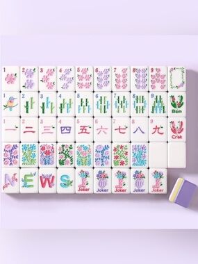 Premium American Mahjong Tile Set . 4 Layers, Acrylic Engraved